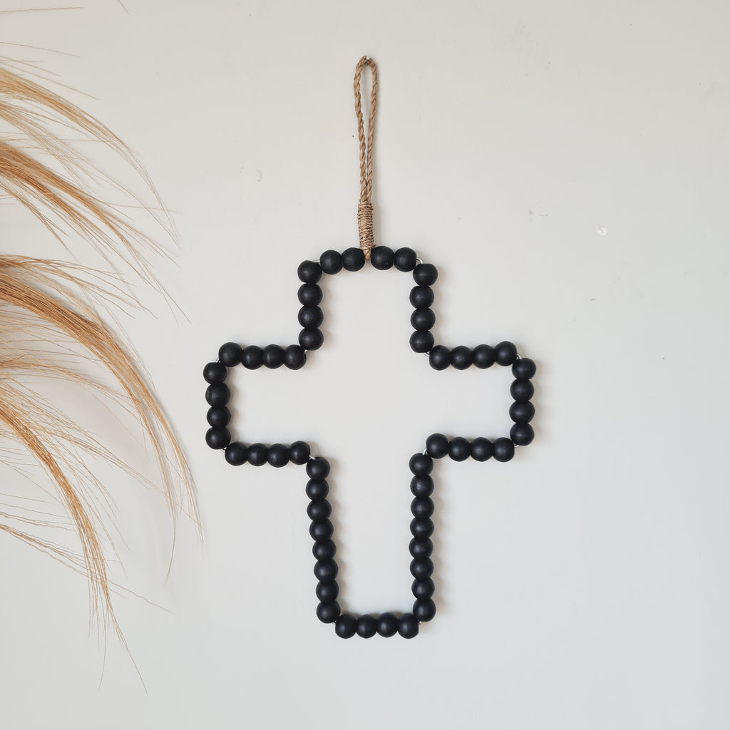 Black_Beaded_Cross__Homewares_Home_Story_NZ