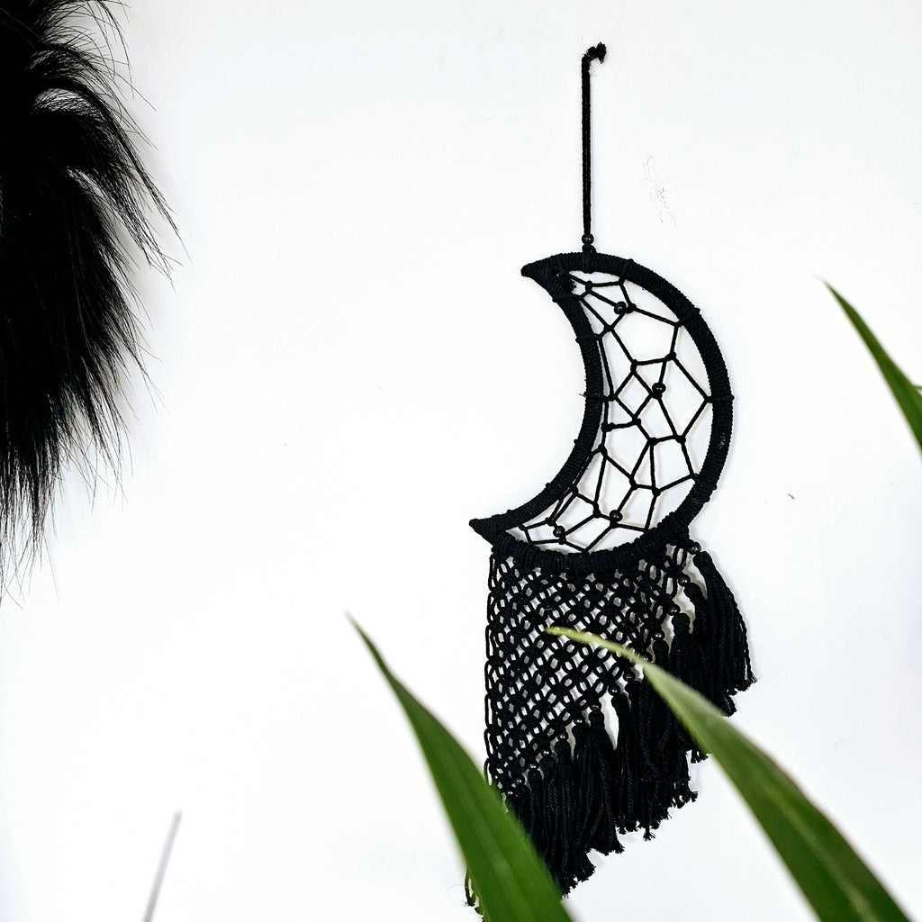 Black Macrame Moon__Wall Hanging_Home_Story_NZ