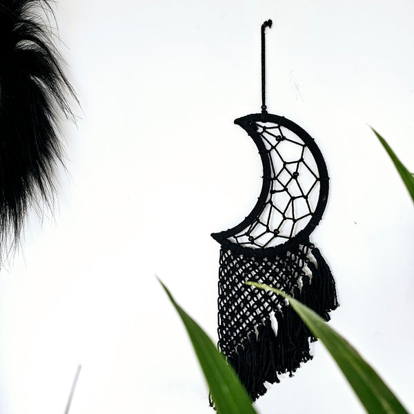 Black Macrame Moon__Wall Hanging_Home_Story_NZ
