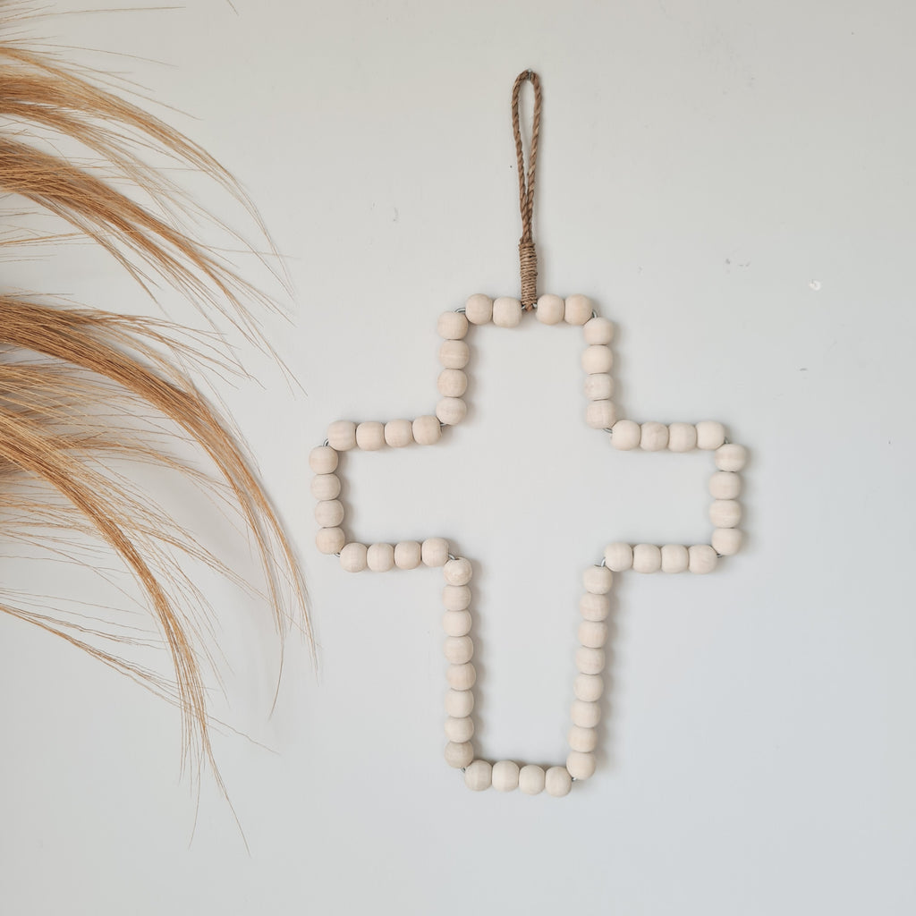 Natural Beaded Cross_-_Homewares-_Home_Story_NZ